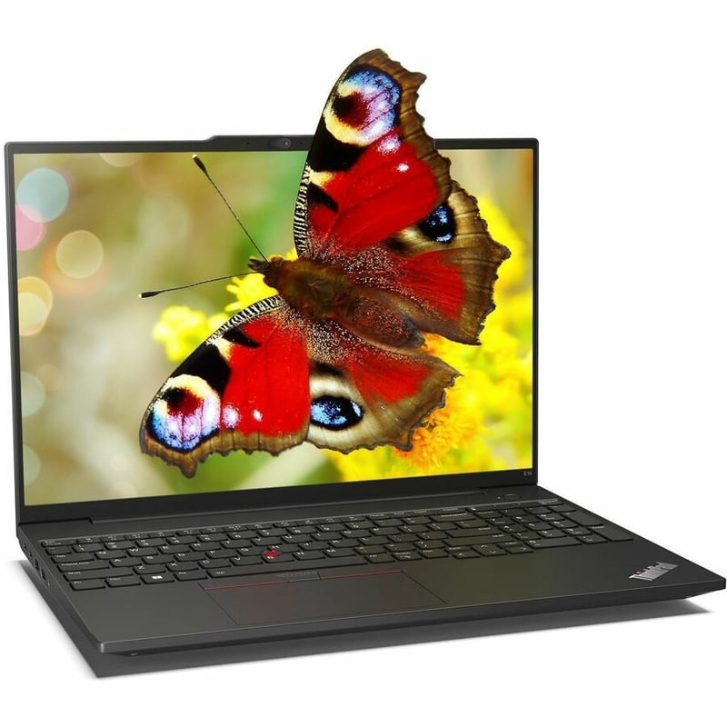 Lenovo ThinkPad E16 Gen 1 21JN00BQUS 16" Notebook - WUXGA - 1920 x 1200 - Intel Core i5 13th Gen i5-1335U Deca-core (10 Core) 1.30 GHz - 16 GB Total RAM - 8 GB On-board Memory - 256 GB SSD - Graphite Black - Thumbnail 4