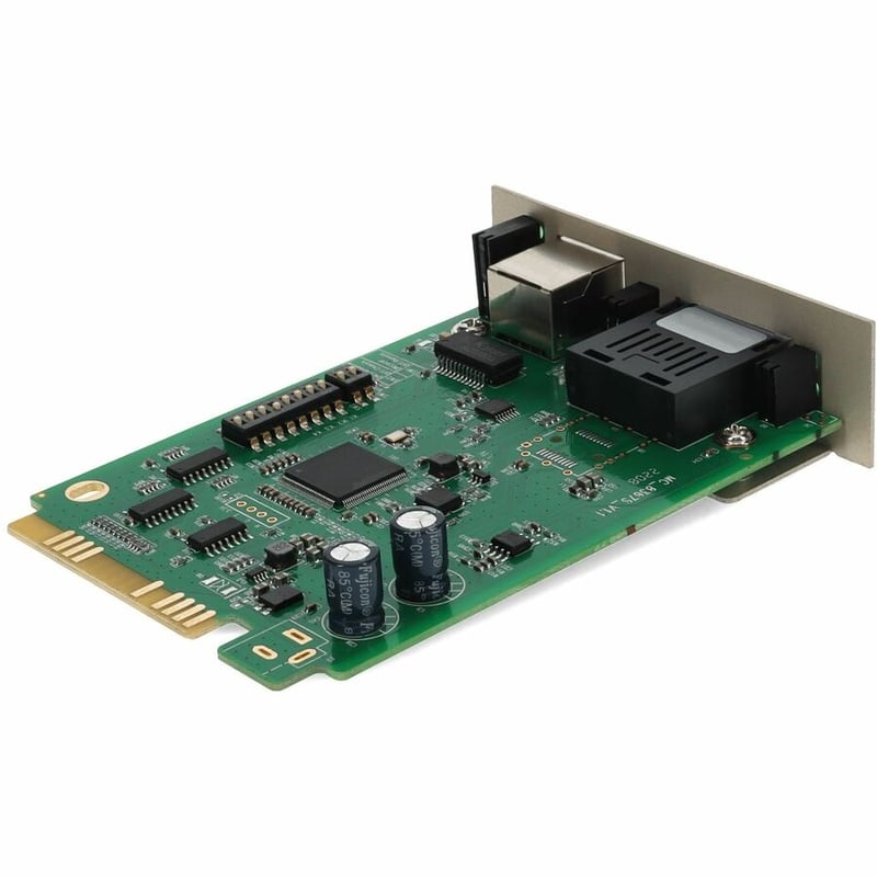 AddOn 10/100/1000Base-TX(RJ-45) to 1000Base-SX(SC) MMF 850nm 550m Media Converter Card for our rack or Standalone Systems - Thumbnail 5