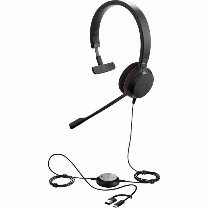 JABRA EVOLVE 20 USB C/A MS MONO - Thumbnail 1