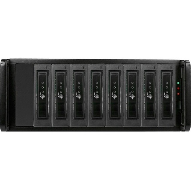 RAIDage JAGE480HD-T7DE Drive Enclosure 12Gb/s SAS, SATA/600 - Mini-SAS HD Host Interface - 4U Rack-mountable - Black - Thumbnail 2