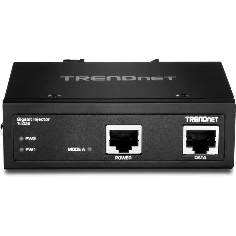 TRENDnet Hardened Industrial Gigabit PoE+ Injector, DIN-Rail, Wall Mount, IP30 Rated Housing, DIN-rail & Wall Mounts Included, TI-IG30 - Thumbnail 5