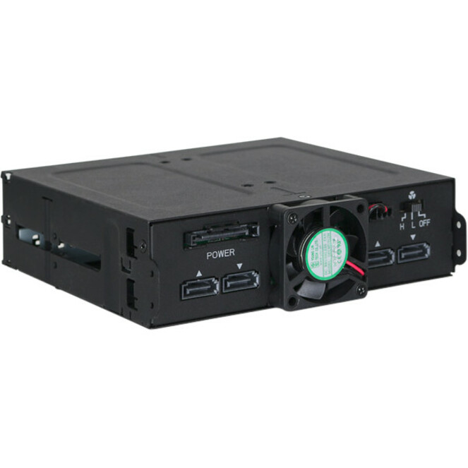 Icy Dock ToughArmor MB607SP-B Drive Enclosure for 5.25" - Serial ATA/600 Host Interface Internal - Black