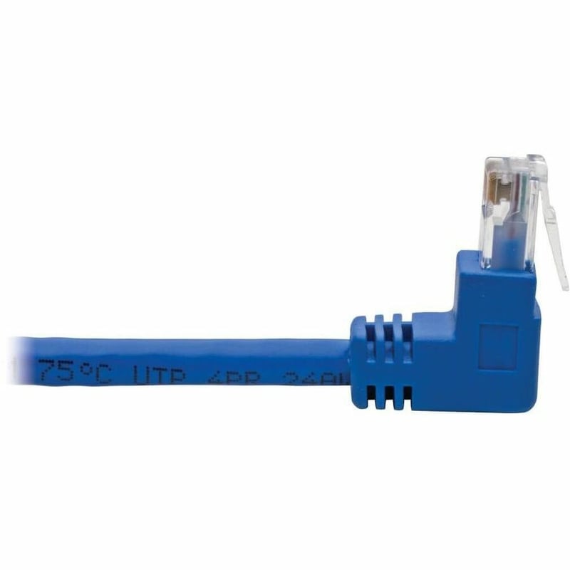 Eaton Tripp Lite Series Up/Down-Angle Cat6 Gigabit Molded UTP Ethernet Cable (RJ45 Up-Angle M to RJ45 Down-Angle M), Blue, 5 ft. (1.52 m) - Thumbnail 5