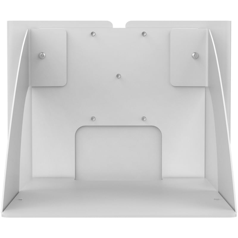 CTA Digital Mounting Shelf for Printer, Kiosk, Mobile Stand - White - Thumbnail 1
