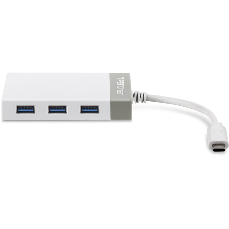 TRENDnet USB-C to Ethernet Gigabit Adapter, TUC-ETGH3, USB-C Hub with RJ-45 Gigabit, Windows and Mac Compatible, 3 x USB 3.0 Ports, 1 x Gigabit Ethernet Port, Compatible with USB 2.0 and USB 1.1 - Thumbnail 3