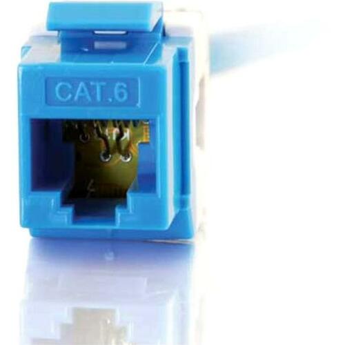 CAT6 180 KEYSTONE JACK BLUE - Thumbnail 1
