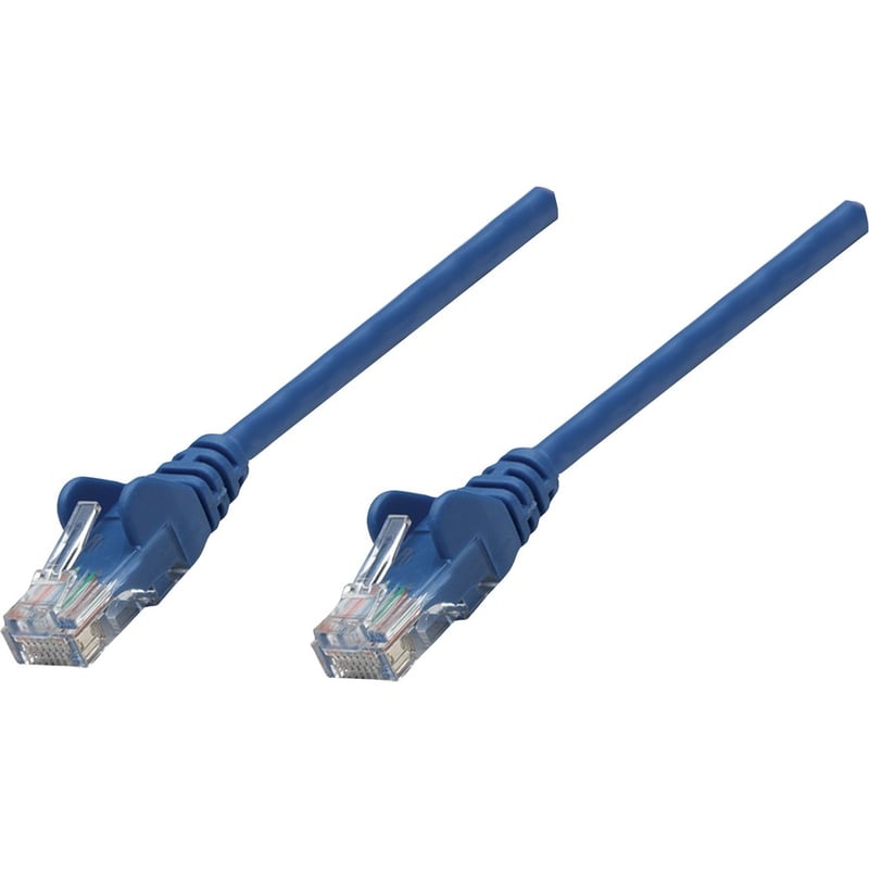 Intellinet Network Solutions Cat5e UTP Network Patch Cable, 100 ft (30 m), Blue - Thumbnail 2