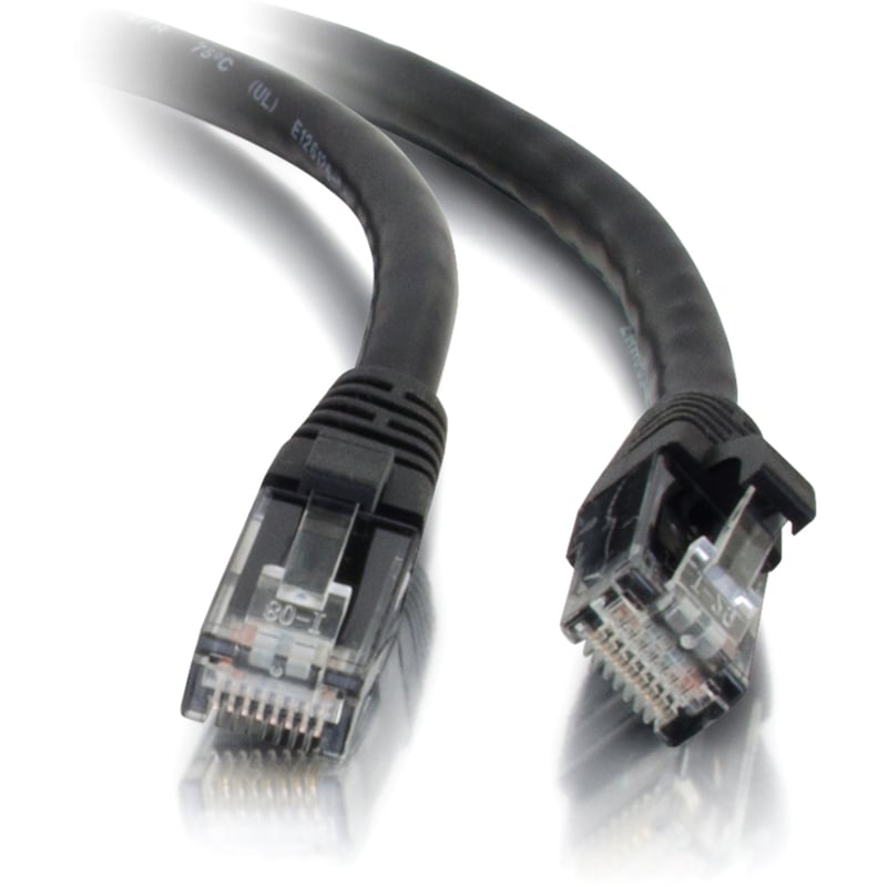 2FT CAT5E BLACK SNAGLESS PATCH CABLE - Thumbnail 3