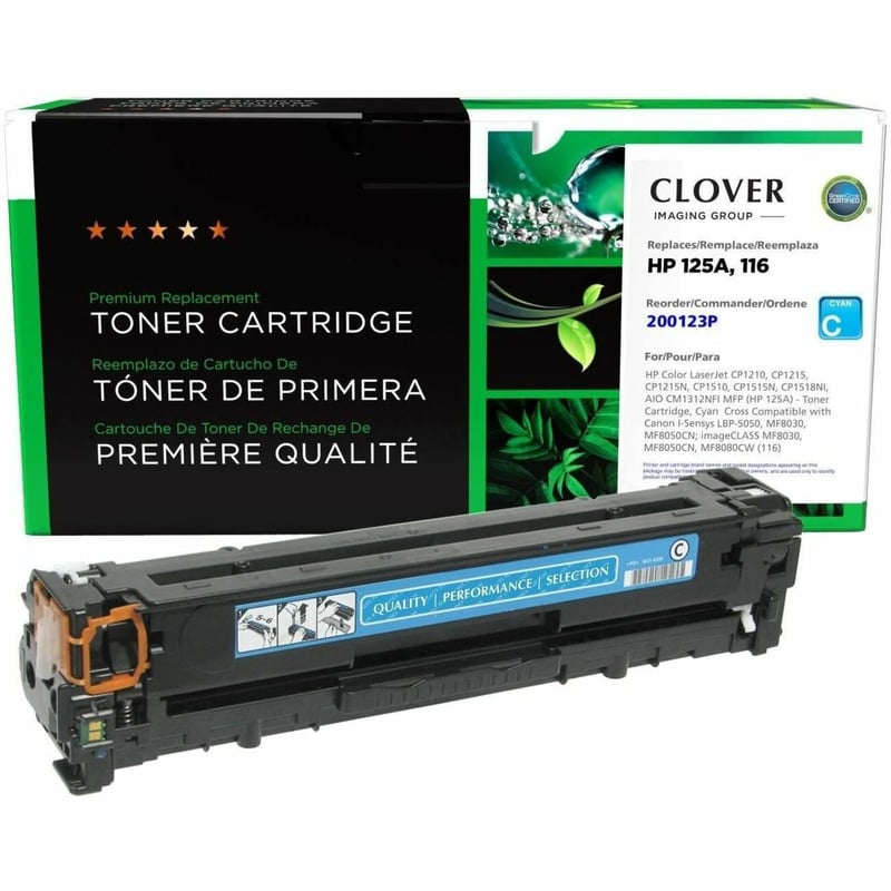 Clover Imaging Remanufactured Cyan Toner Cartridge for HP 125A (CB541A) - Thumbnail 1