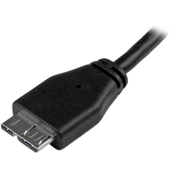 StarTech.com 0.5m (20in) Slim SuperSpeed USB 3.0 (5Gbps) A to Micro B Cable - M/M - Thumbnail 3