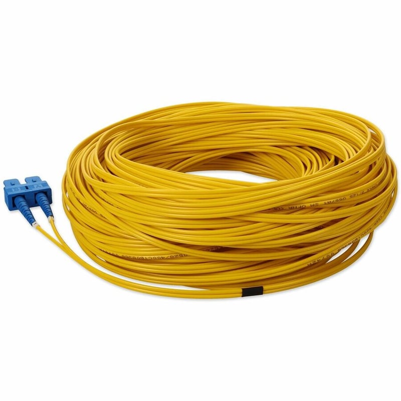 AddOn 46m SC to SC Yellow OS2 Duplex OFNR (Riser-Rated) SMF Fiber Patch Cable - Thumbnail 3
