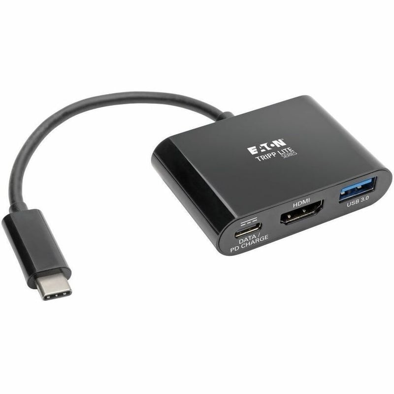 Tripp Lite by Eaton USB C to HDMI Multiport Adapter w/ USB Hub, HDMI, PD Charging USB Type C, USB-C Thunderbolt 3 Compatible - Thumbnail 1