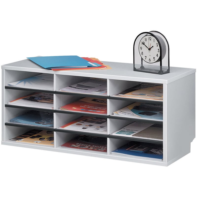 Fellowes 12-Compartment Sorter Literature Organizer - Thumbnail 2