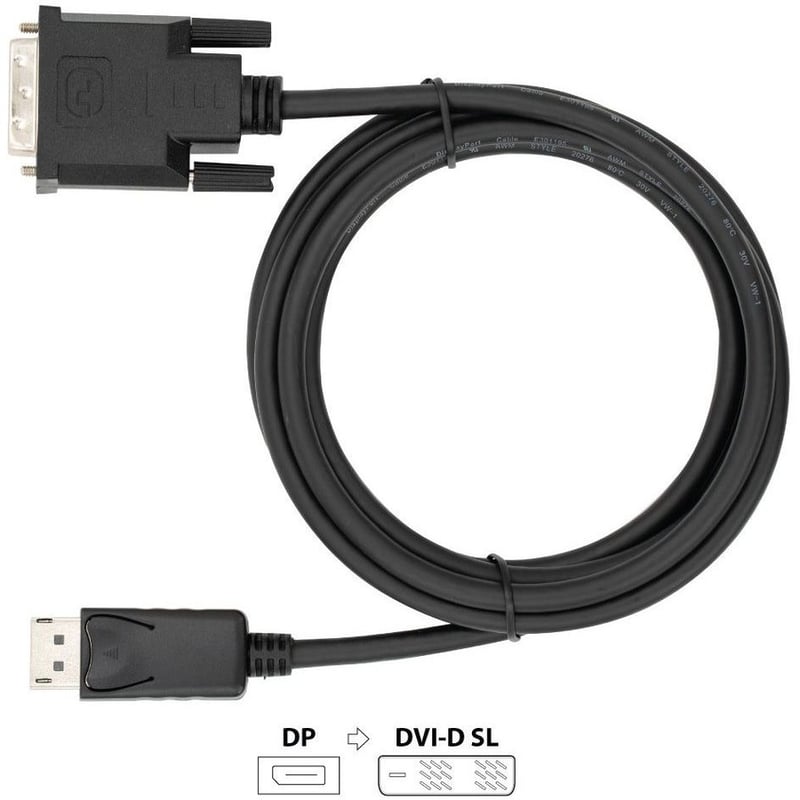 VisionTek DisplayPort to SL DVI 1.8M Active Cable (M/M) - Thumbnail 5