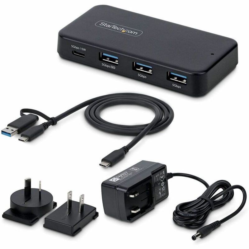 4-PORT USB-C USB-A HUB 5GBPS SELF-POWERED - Thumbnail 3