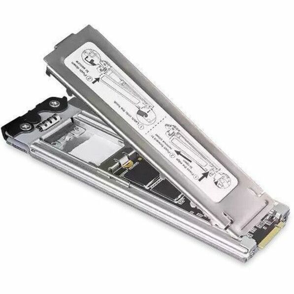 Icy Dock ToughArmor MB842MP-B Drive Enclosure PCI Express NVMe 4.0 - PCI Express 4.0 x8 Host Interface Internal - Black, Silver - Thumbnail 5
