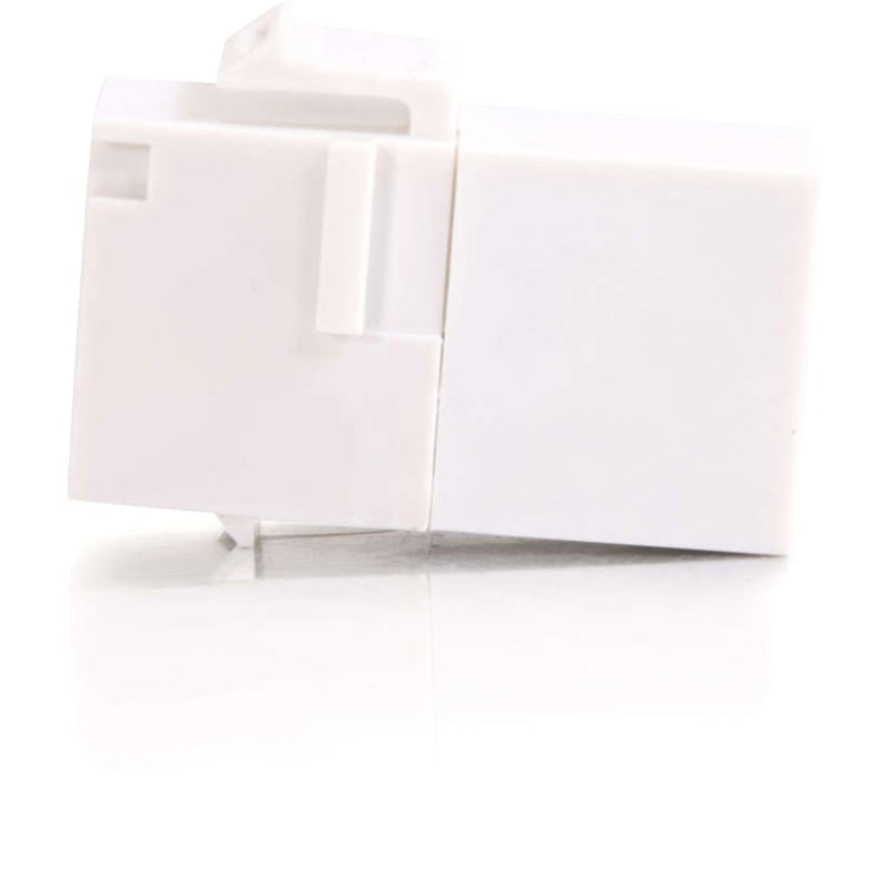 C2G RJ45 (8P8C) Coupler Keystone Insert Module - White - Thumbnail 3