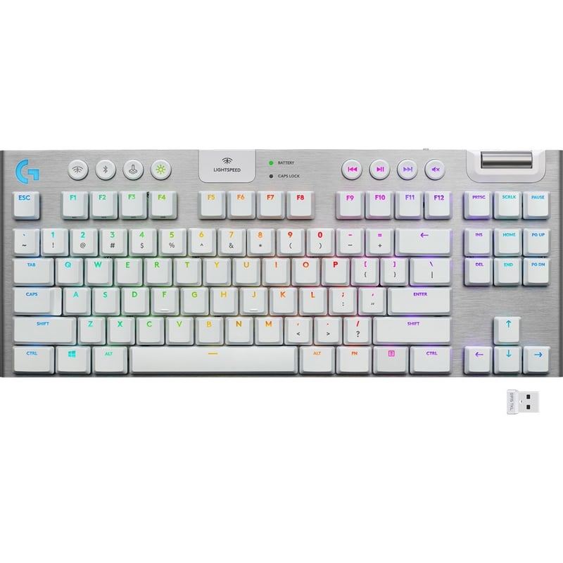 Logitech G915 TKL Tenkeyless Lightspeed Wireless RGB Mechanical Gaming Keyboard - Thumbnail 1