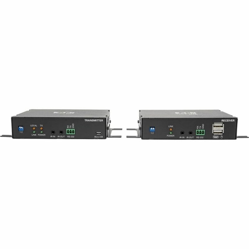 Eaton Tripp Lite Series DisplayPort over Fiber Extender Kit, Transmitter/Receiver, 4K 60 Hz, 4:4:4, RS-232, IR, Multimode LC, 985 ft. (300 m), TAA - Thumbnail 3