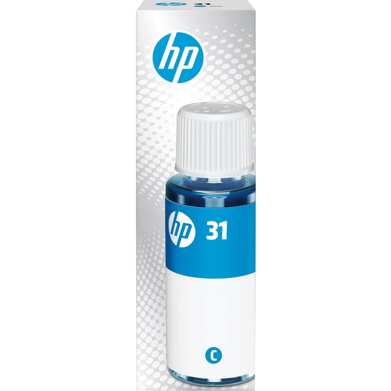 HP 31 70ML CYAN BOTTLED INK CARTRIDGE - Thumbnail 1