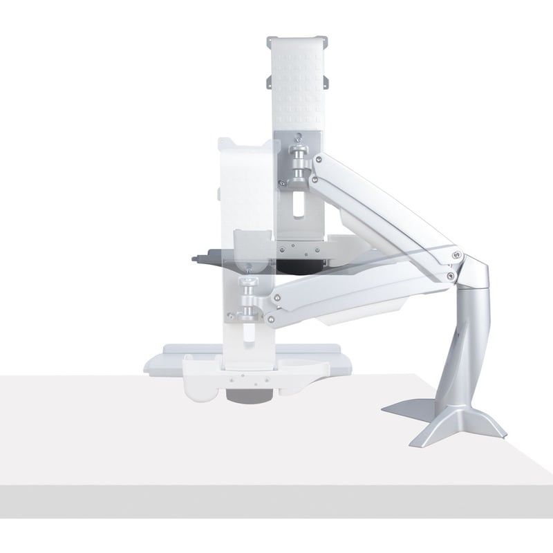StarTech.com Sit-Stand Monitor Arm, Keyboard Tray, Desk Mount Sit-Stand Workstation up to 27 inch VESA Display, Standing Desk Converter - Thumbnail 5