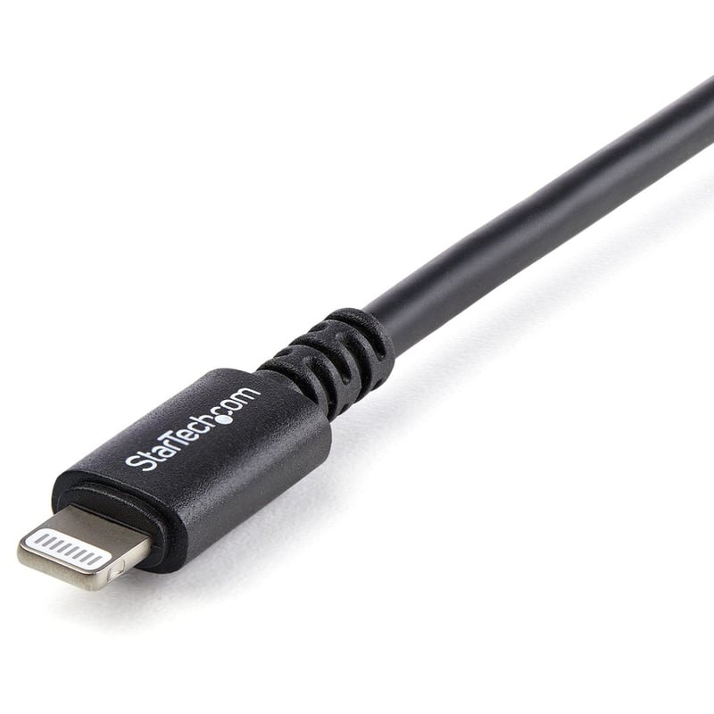 StarTech.com 3m (10ft) Long Black Apple 8-pin Lightning Connector to USB Cable for iPhone / iPod / iPad - Thumbnail 2