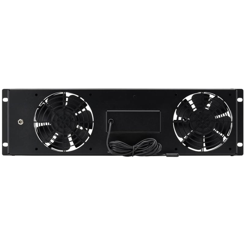 Tripp Lite by Eaton 3U Digital Temperature Sensor with 2 12VDC Extra-Quiet Fans Blanking Panel LCD - Thumbnail 2
