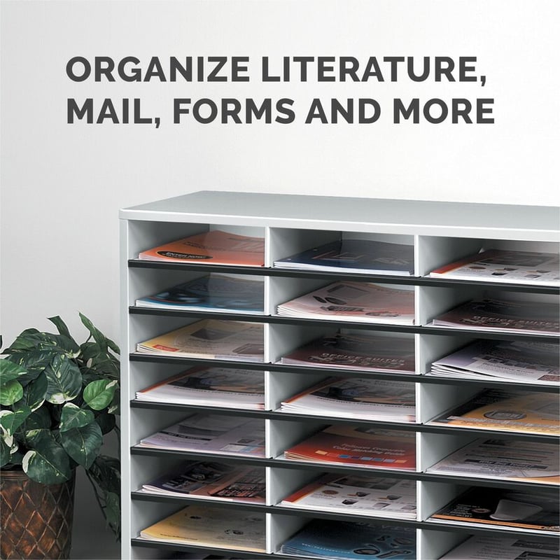 Fellowes 12-Compartment Sorter Literature Organizer - Thumbnail 4