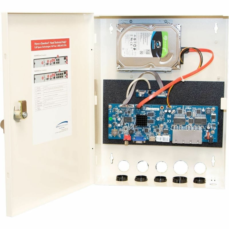 Speco 4 Channel NVR with 4 Built-In PoE Ports - 16 TB HDD