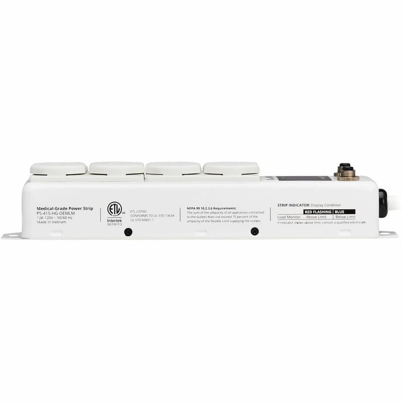 UL 1363A MEDICAL POWER STRIP IN-PATIENT CARE 4 OUTLETS 15FT CORD - Thumbnail 5