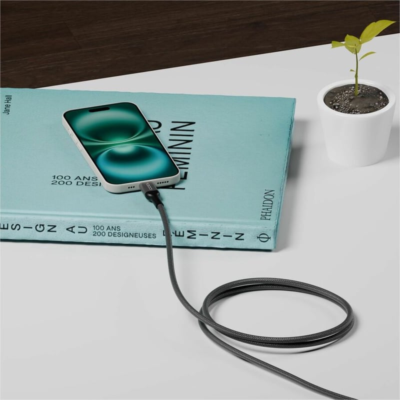 CODi 6' USB-C to USB-C Braided Nylon Charge & Sync Cable - Thumbnail 3