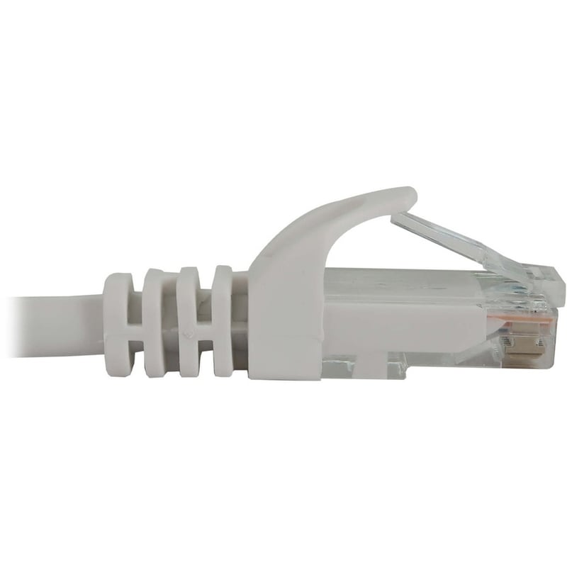 Eaton Tripp Lite Series Cat6a 10G Snagless Molded UTP Ethernet Cable (RJ45 M/M), PoE, White, 20 ft. (6.1 m) - Thumbnail 4