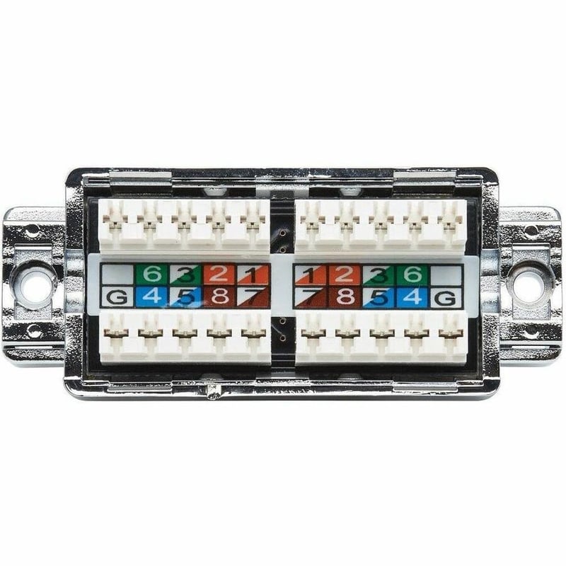 Tripp Lite by Eaton Cat5e/6 110 Style Punch Down Coupler Shielded Junction Box TAA - Thumbnail 2
