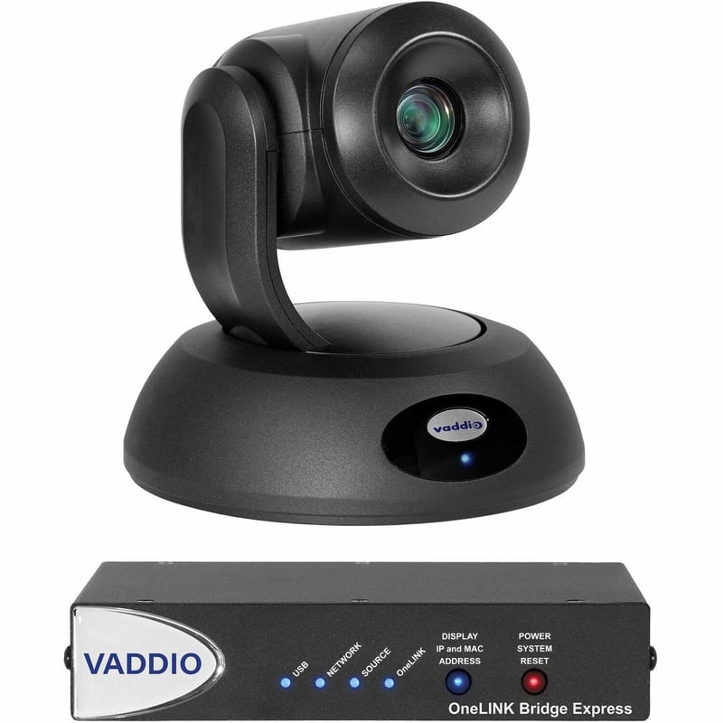 Vaddio RoboSHOT 12E HDBT Video Conferencing Camera - Black - USB 3.0 - TAA Compliant - Thumbnail 1