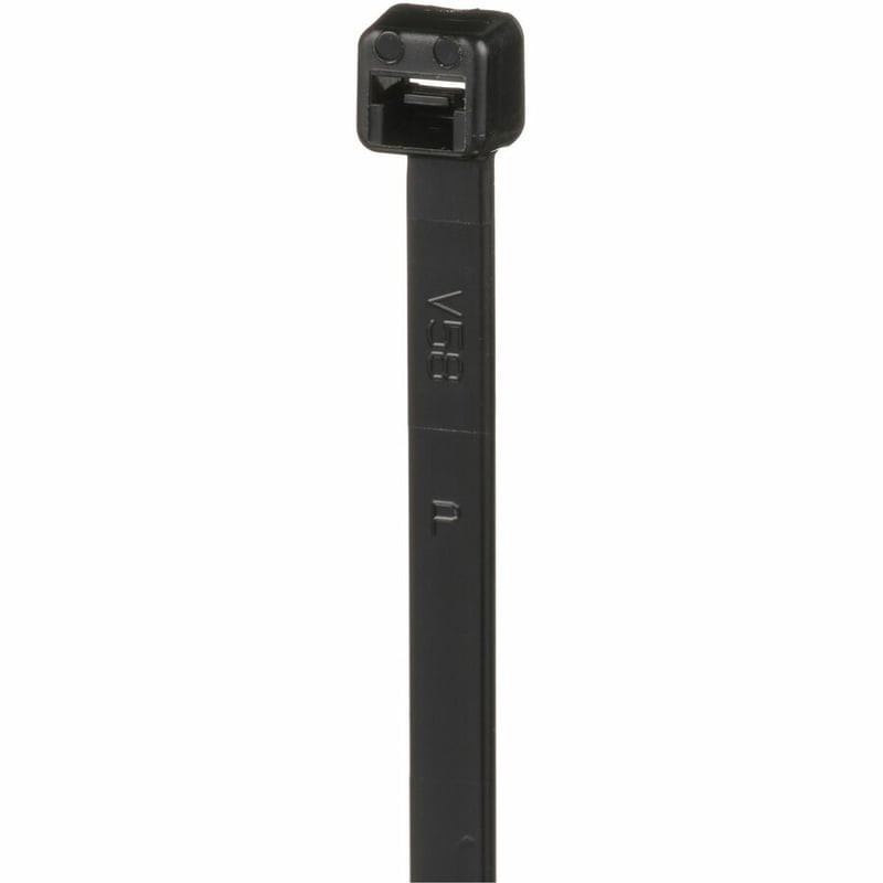 Panduit Cable Tie, Black, UV Nylon 612, 14.5" , 50lb, PK1000 - Thumbnail 3