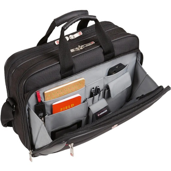 SwissGear Mainframe 64038010 Carrying Case (Briefcase) for 10" to 16" Notebook - Black - Thumbnail 3