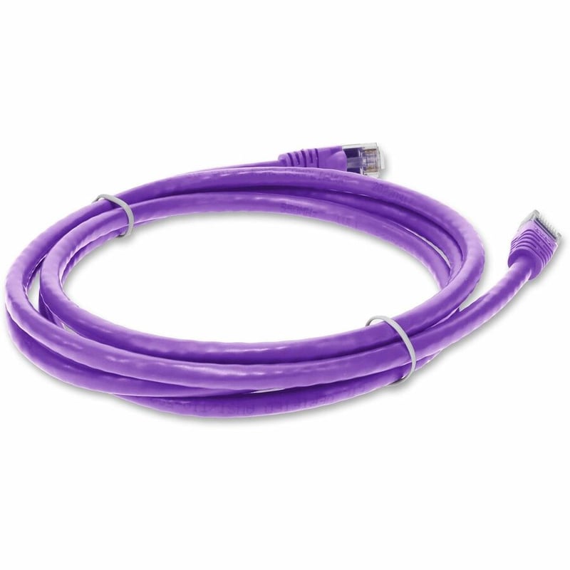 AddOn 10ft Violet CAT 6 PVC Ethernet Cable Snagless Easy Clear Boot TAA RJ-45 M/M - Thumbnail 5