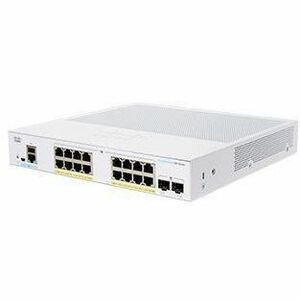 CBS350 MANAGED 16-PORT GE, POE, EXTPS,2X1GSFP REMANUFACTURED - Thumbnail 1