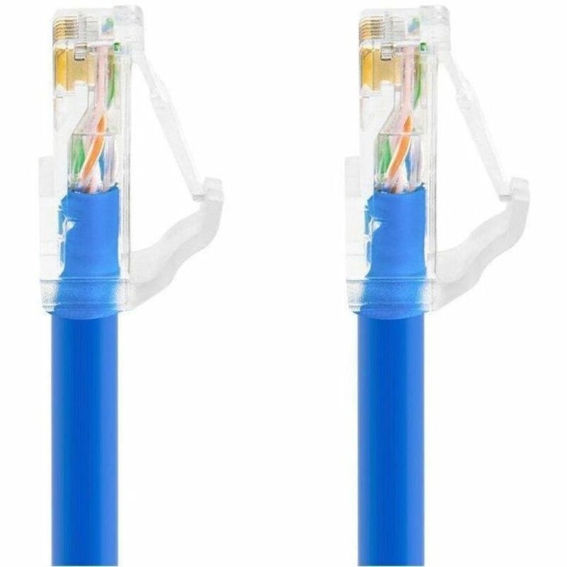 MONOPRICE CAT6A 7FT BLUE COMPONENT LEVEL PATCH CABLE_ UTP_ 24AWG_ 500MHZ_ PURE B - Thumbnail 3
