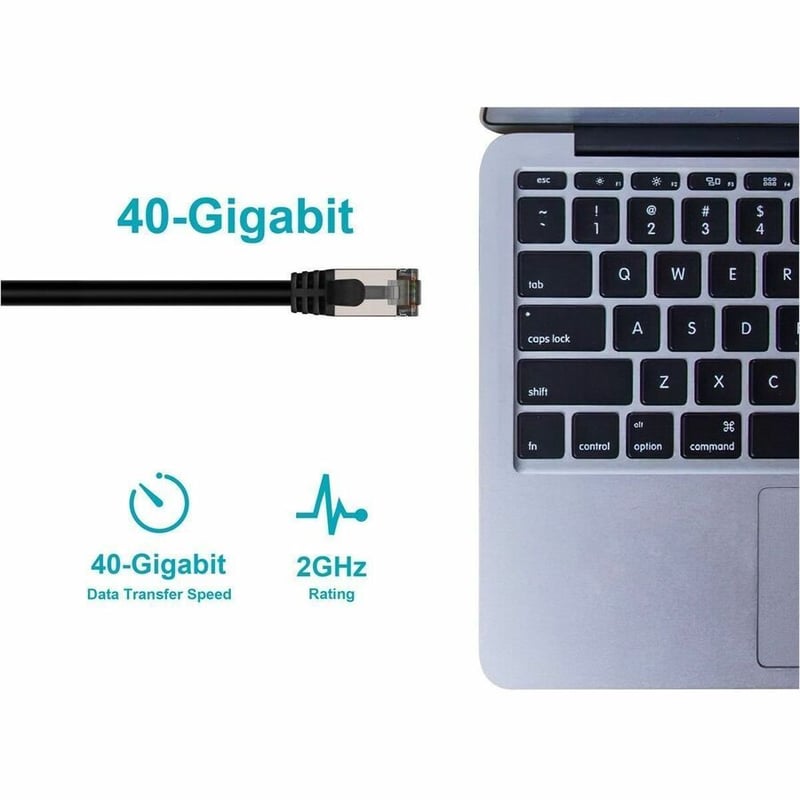 MONOPRICE ENTEGRADE SERIES CAT8 26AWG S/FTP ETHERNET NETWORK CABLE_ 2GHZ_ 40G_ 5 - Thumbnail 4