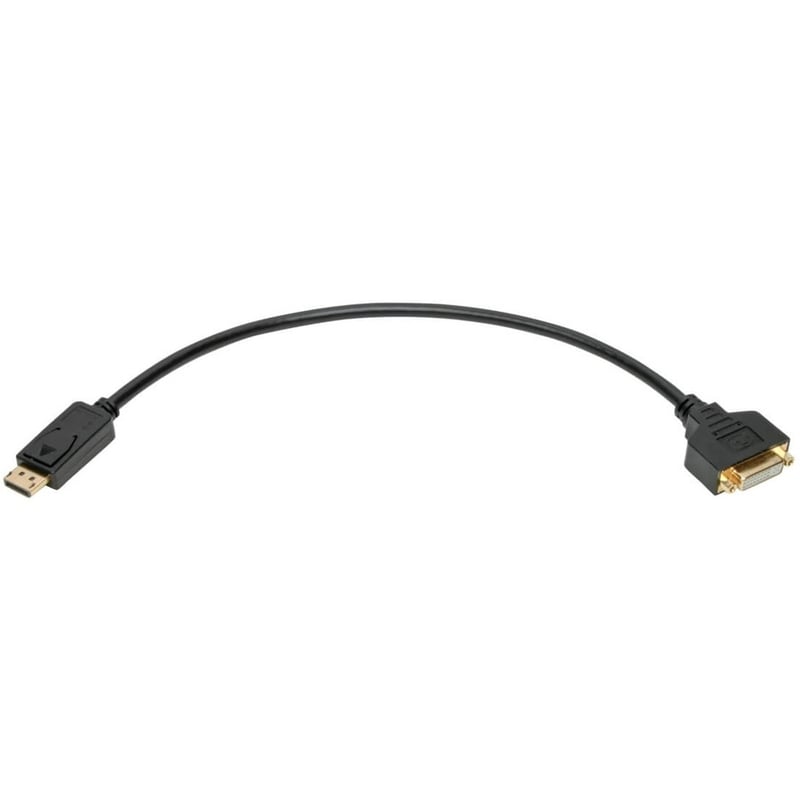 Eaton Tripp Lite Series DisplayPort to DVI Adapter Video Converter, Black (M/F), 1 ft. (0.31 m) - Thumbnail 3