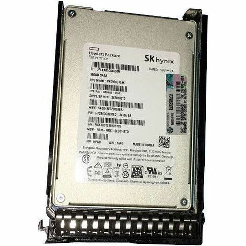 HPE Sourcing 960 GB Solid State Drive - 2.5" Internal - SATA (SATA/600) - Read Intensive - Thumbnail 1
