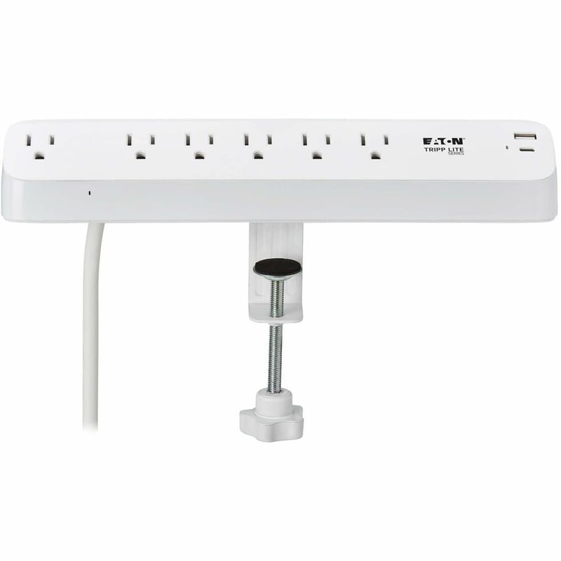 6OUTLET SURGE PROTECTOR USB-A/C CHARGING 5-15R CLAMP 6FT CORD - Thumbnail 4