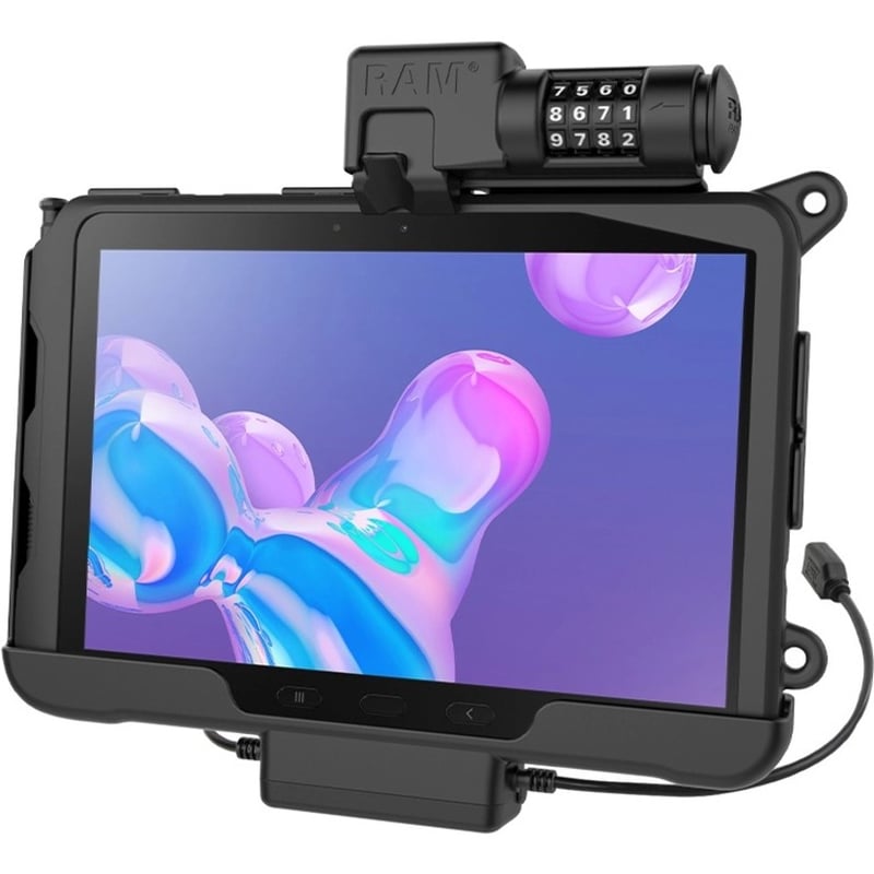 RAM Mounts Skin Combo-Locking Power + Data Dock for Samsung Tab Active Pro - Thumbnail 5