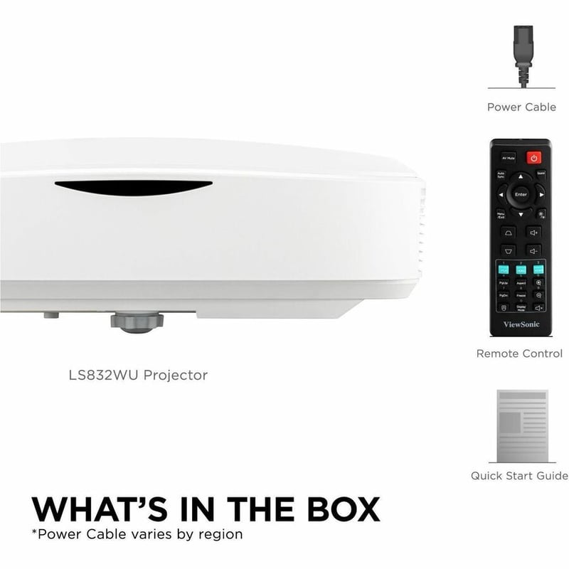 ViewSonic LS832WU - 5000 Lumens WUXGA Ultra Short Throw Laser Lamp Free Projector with HV Keystone, 4 Corner Adjustment - Thumbnail 4