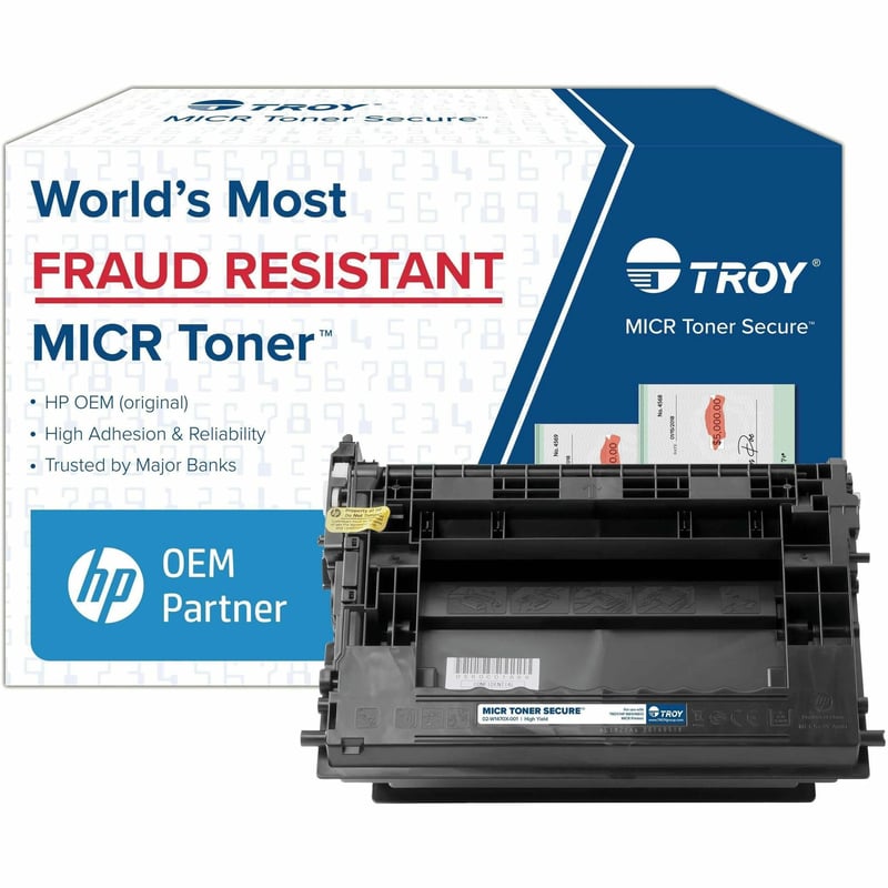 TROY M611E/M612E MICR TONER SECURE HY CARTRIDGE - Thumbnail 1