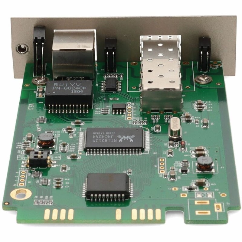 AddOn 10/100/1000Base-TX(RJ-45) with Open SFP Slot Media Converter Card for our rack or Standalone Systems - Thumbnail 4