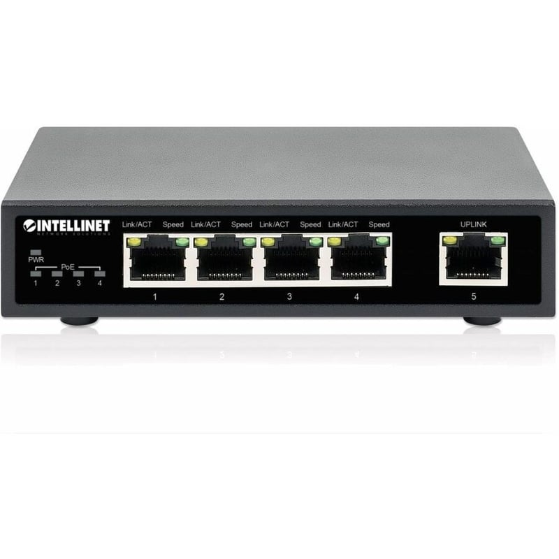 Intellinet 5-Port Gigabit Ethernet PoE+ Switch - Thumbnail 5