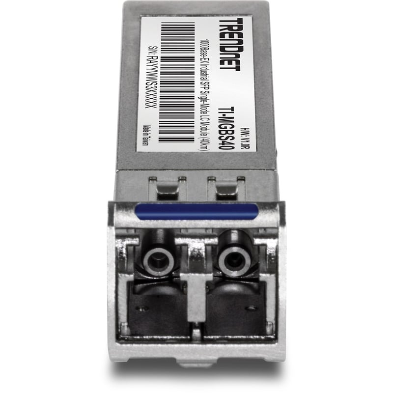 TRENDnet SFP to RJ45 Industrial Single-Mode LC Module; TI-MGBS40; Up to 2 km (1.2 miles); 1000Base-EX Industrial SFP; IEEE 802.3z Gigabit Ethernet; Data Rates of up to 1.25Gbps; Lifetime Protection - Thumbnail 5