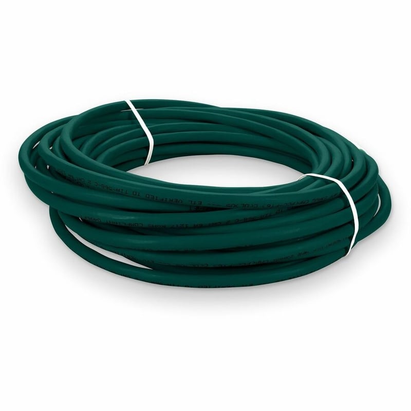 AddOn 20ft Green CAT 6A Plenum-Rated Ethernet Cable Snagless Bubble Boot RJ-45 M/M - Thumbnail 5